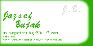 jozsef bujak business card